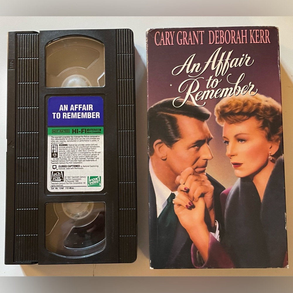 An Affair to Remember (VHS, 1992) Cary Grant, Deborah Kerr Tomance Movies